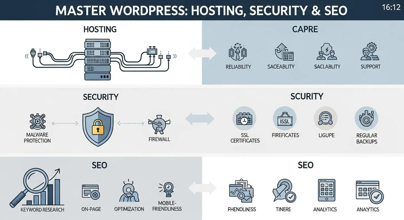 Master WordPress: Hosting, Security & SEO